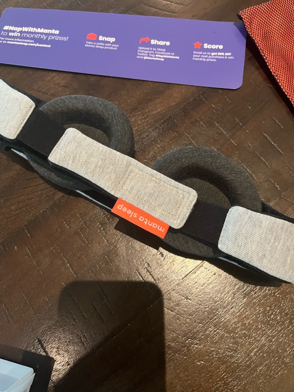 Manta Sleep Premium Gray Sleep Mask by Manta - Picture 2 of 4